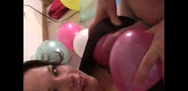  Fun with Balloons - Balloon Titjob